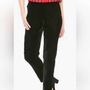 EUC J. Crew Black Velour Jamie Woman’s Pants